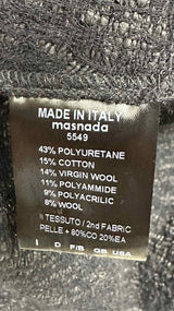 Masnada Suede Sleeve Full-Zip Hoodie