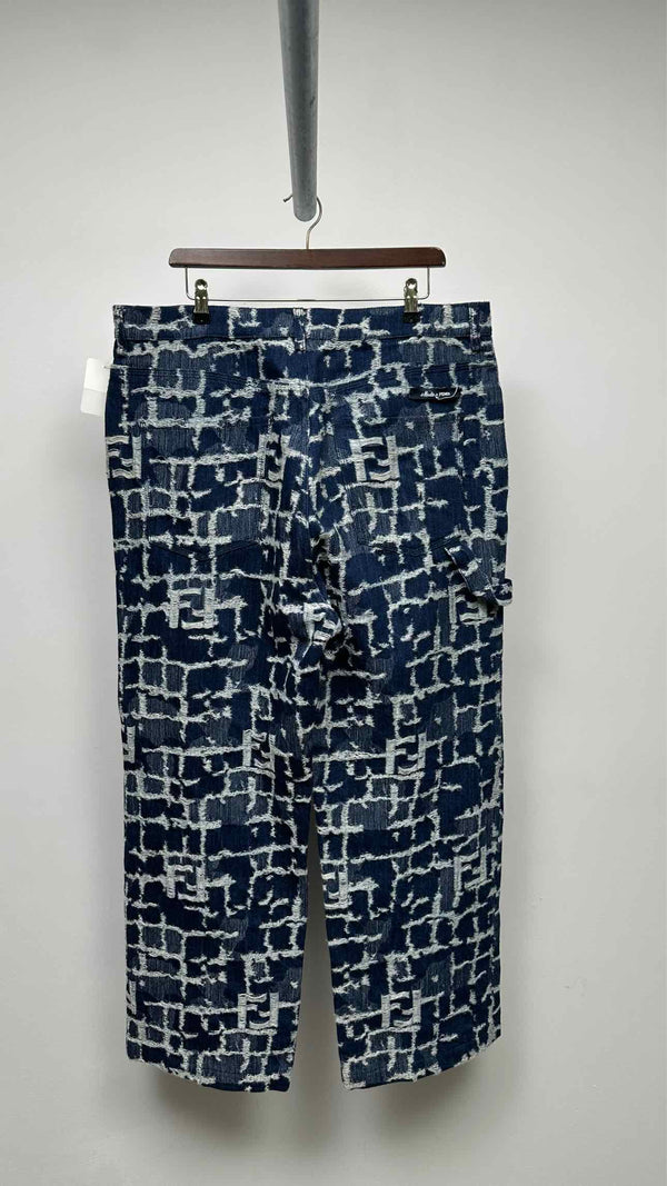 Fendi Distressed Logo Jeans