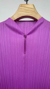 Pleats Please L/S Pleated Maxi Dress