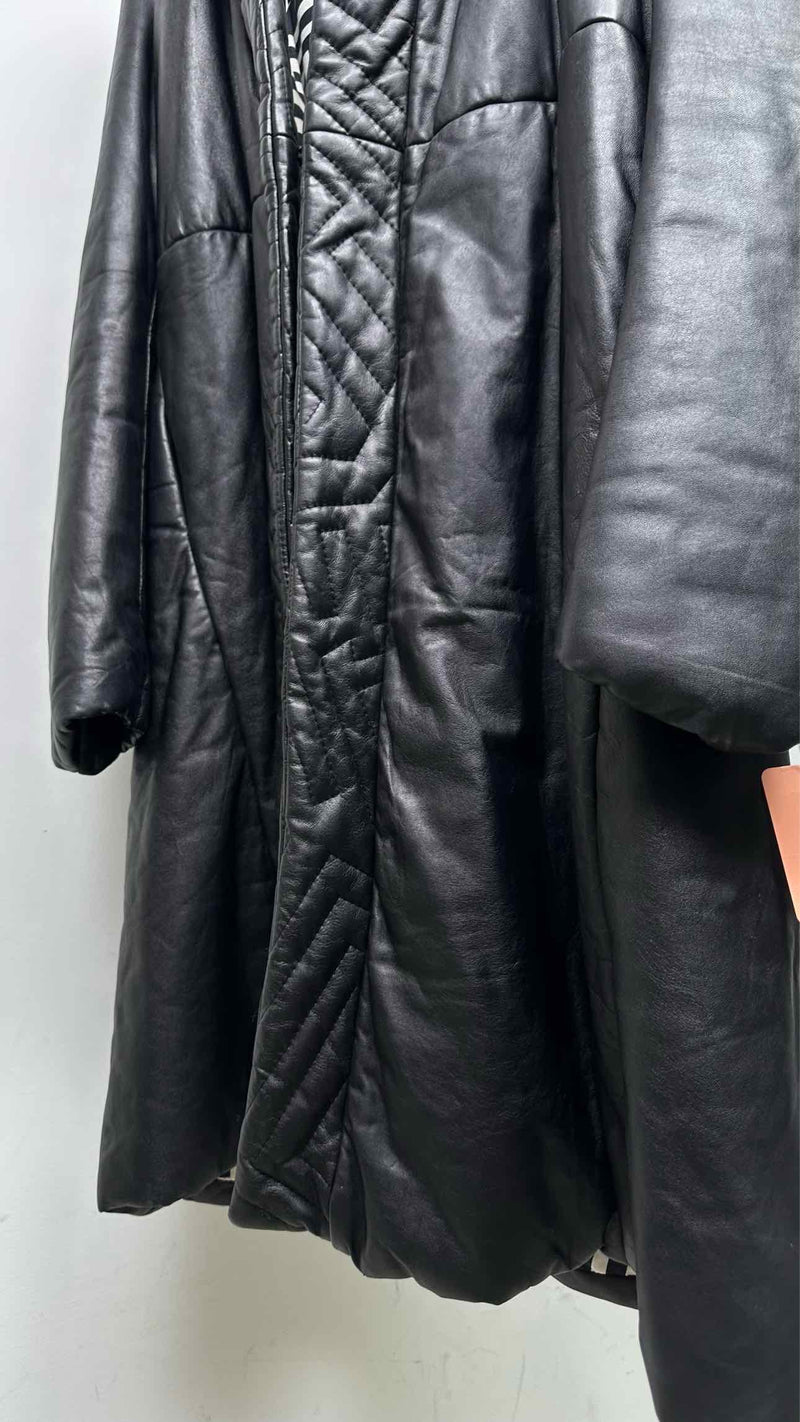 Gareth Pugh Quilted-leather Paded Long Coat