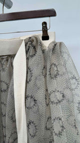 Tao Comme Des GarÃ§ons Floral-mesh Pleated Over Long Skirt