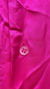 Balenciaga L/S Fuchsia Silk Creased-effect Shirt