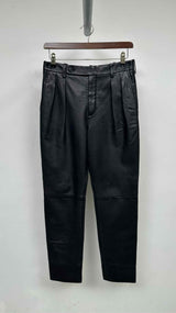 Saint Laurent Pleated Leather Pants