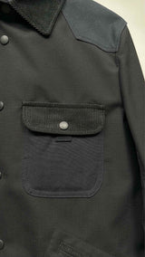 Junya Watanabe MAN Coated-wool Paneled Jacket
