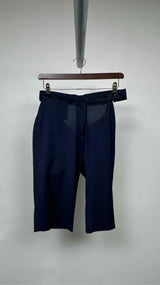 Margiela Artisanal Cropped Pin-stripe Pants