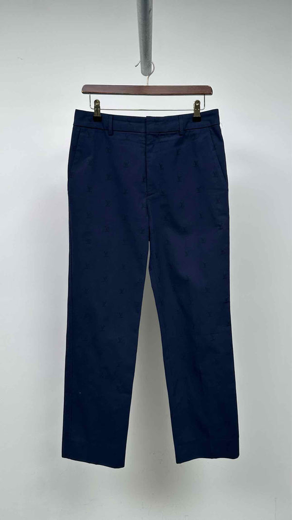 Louis Vuitton Logo Embroidered Pants