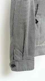 Tom Ford Leather-trim Houndsthooth Jacket