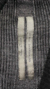 Rick Owens N/S Asymmetrical Rib Knit Long Dress