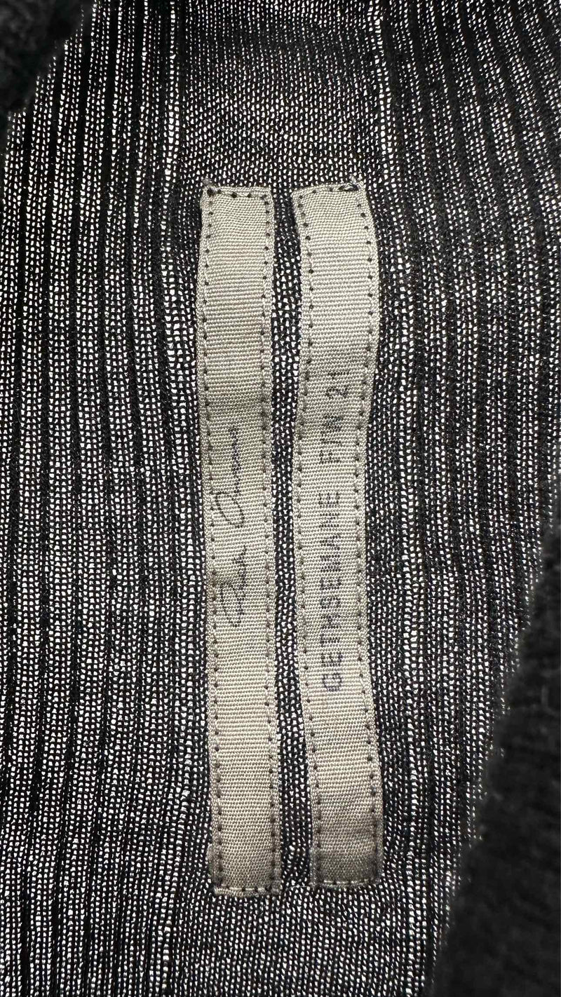 Rick Owens N/S Asymmetrical Rib Knit Long Dress