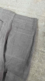 Hed Mayner Heavy-weight Linen Wide Cargo Pants