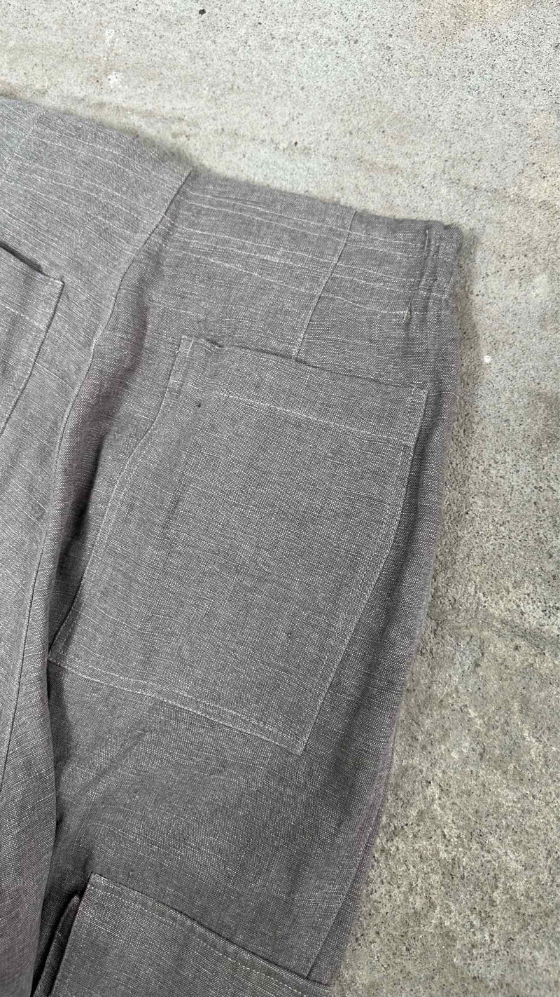 Hed Mayner Heavy-weight Linen Wide Cargo Pants