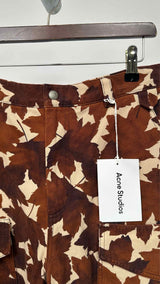Acne Studios Leaf Pattern Cargo Shorts