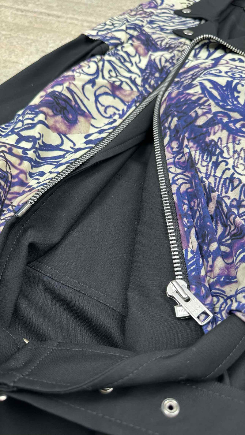 Comme Des Garçons Homme Plus Printed Biker Coat
