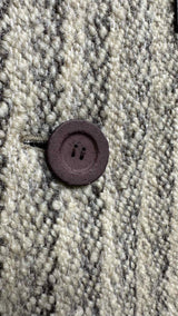 Acne Studios Leather Elbow-patch Stripe Wool Coat