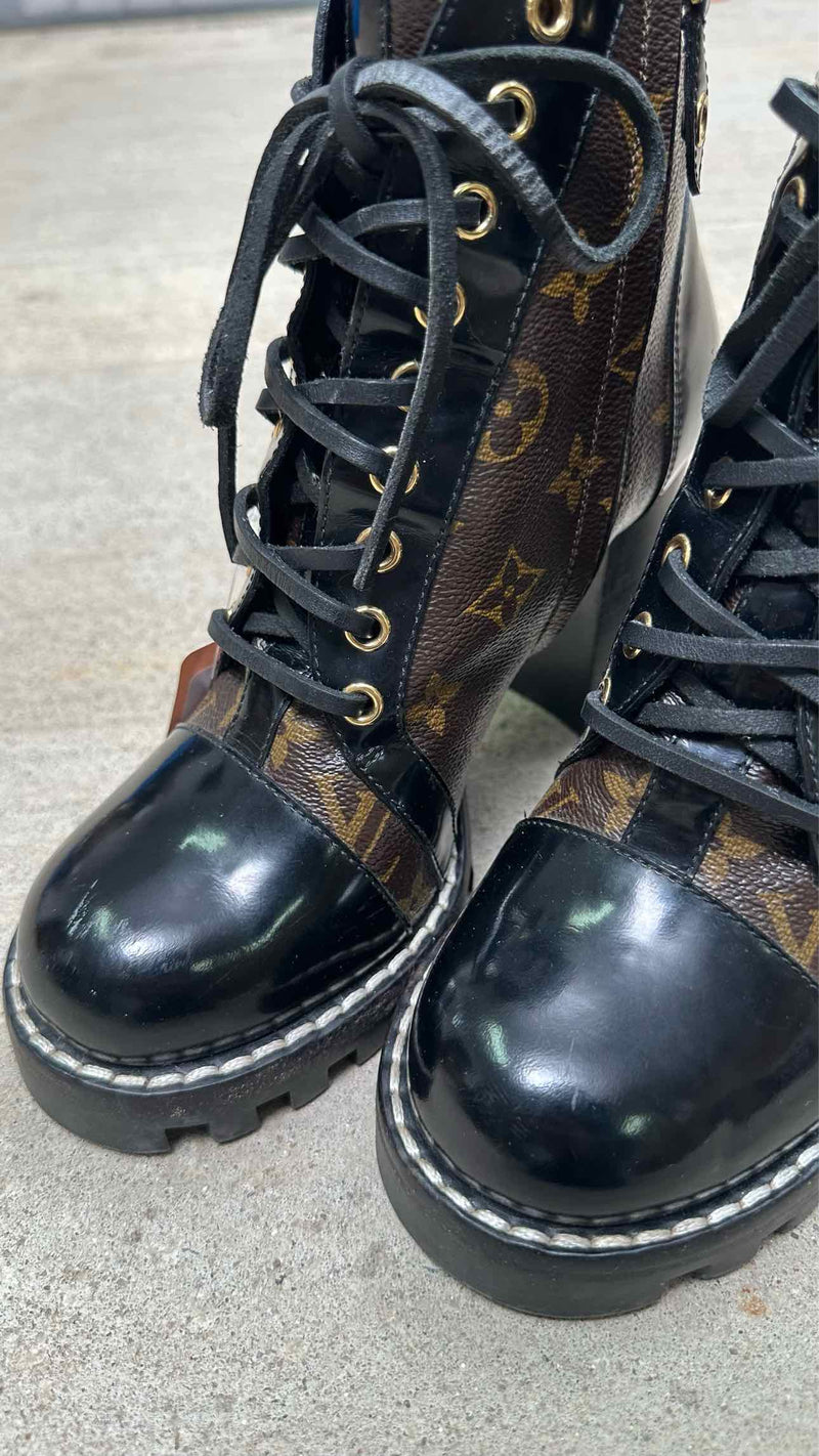 Louis Vuitton Monogram Star Trail Ankle Boots