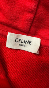 CELINE Flocked Logo Hoodie