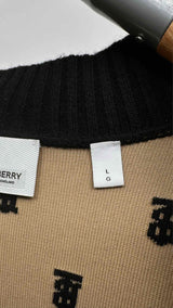 Burberry Monogram Oversized Cardigan