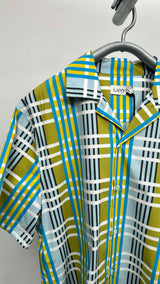 Lanvin S/S Checked-print Bowling Shirt