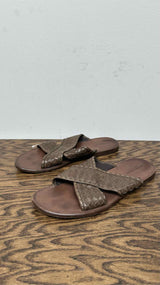 Bottega Veneta Woven-Leather Sandals