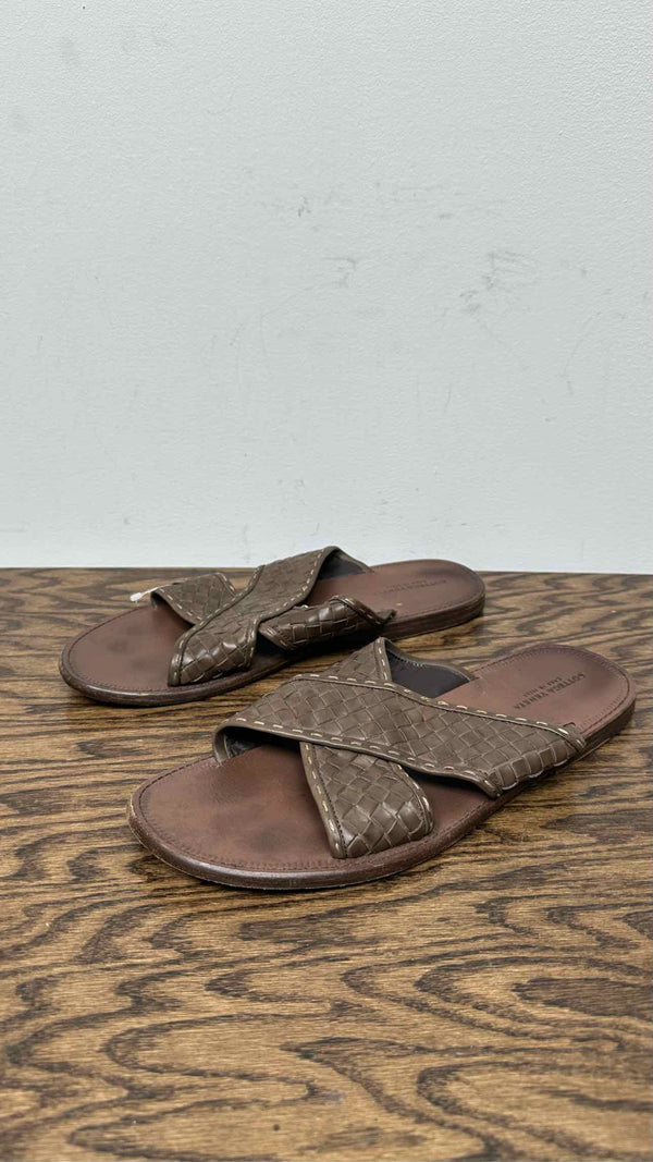 Bottega Veneta Woven-Leather Sandals