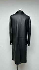 Dion Lee Longline Leather Trench Coat