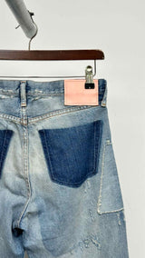 Acne Studios Distressed Patchwork Jeans