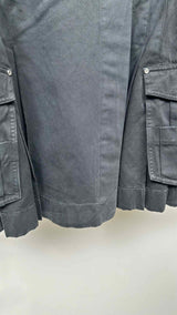 Dion Lee Pleated Cargo Denim Mini Skirt