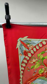 Hermes Amazon Print Silk Scarf