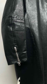 PRADA Cocoon Leather Coat