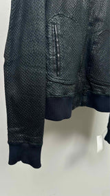 Dolce & Gabbana Laser-cut Leather Bomber Jacket