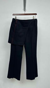 Hiroko bis Apron-detailed Flare Wool Pants