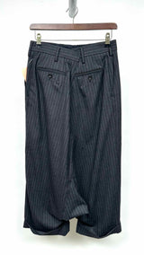 Junya Watanabe High-waisted Drop-crotch Stripe Wide Pants