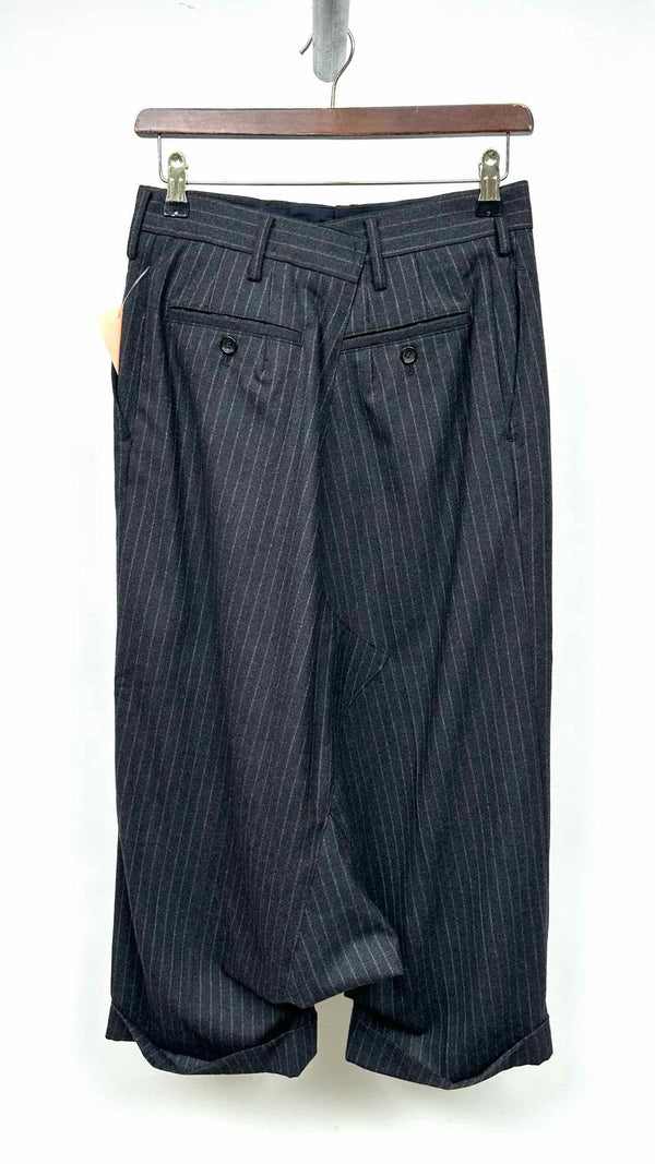 Junya Watanabe High-waisted Drop-crotch Stripe Wide Pants