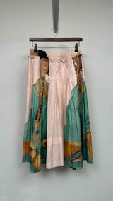 Simone Rocha Lady-print Pleated Midi Skirt