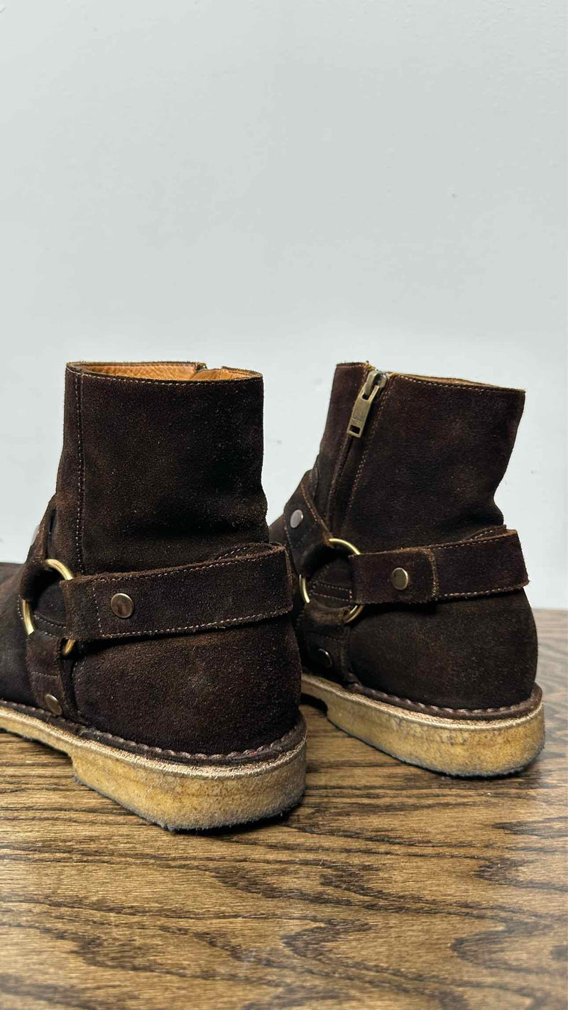 Saint Laurent Suede Wyatt Boots