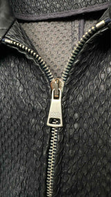 Dolce & Gabbana Laser-cut Leather Bomber Jacket