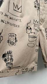 Junya Watanabe MAN X Basquiat Drop-Crotch Graphic Shorts
