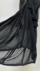 Junya Watanabe Asymmetrical Sheer-Detail Dress