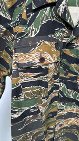 Dries Van Noten Patchwork Camo Shirt Jacket