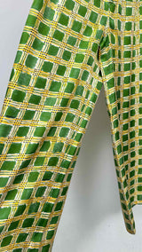 Marni Check Fields Silk Wide Easy Pants