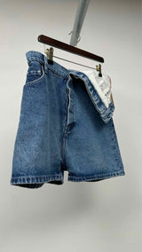 Y/ Project Asymmetrical Holde & Waist Denim Shorts