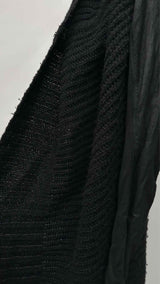 Rick Owens Suede-sleeve Knitted Gawn