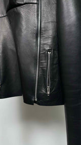 CELINE High-neck Leather Jacket