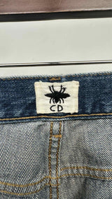 Christian Dior Distressed Slim-fit Raw-hem Jeans