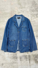 Edward Cuming Distressed Oversized Denim Tailor Jacket