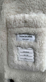 Thom Browne Shearling Zip-up Hooded Coat