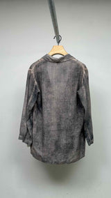 Avant Toi Distressed Shirt Blazer Jacket