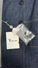 Y's for men Double-breast Denim Blazer Jacket