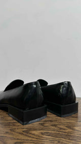 Ferragamo Square-toe Leather Loafers