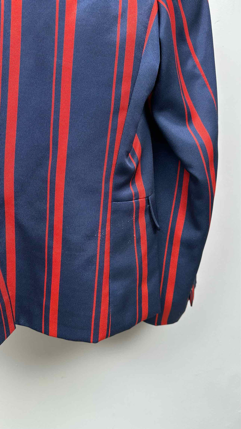 Tricot Comme Des Garcons Stripe Satin Bottom-bow Jacket